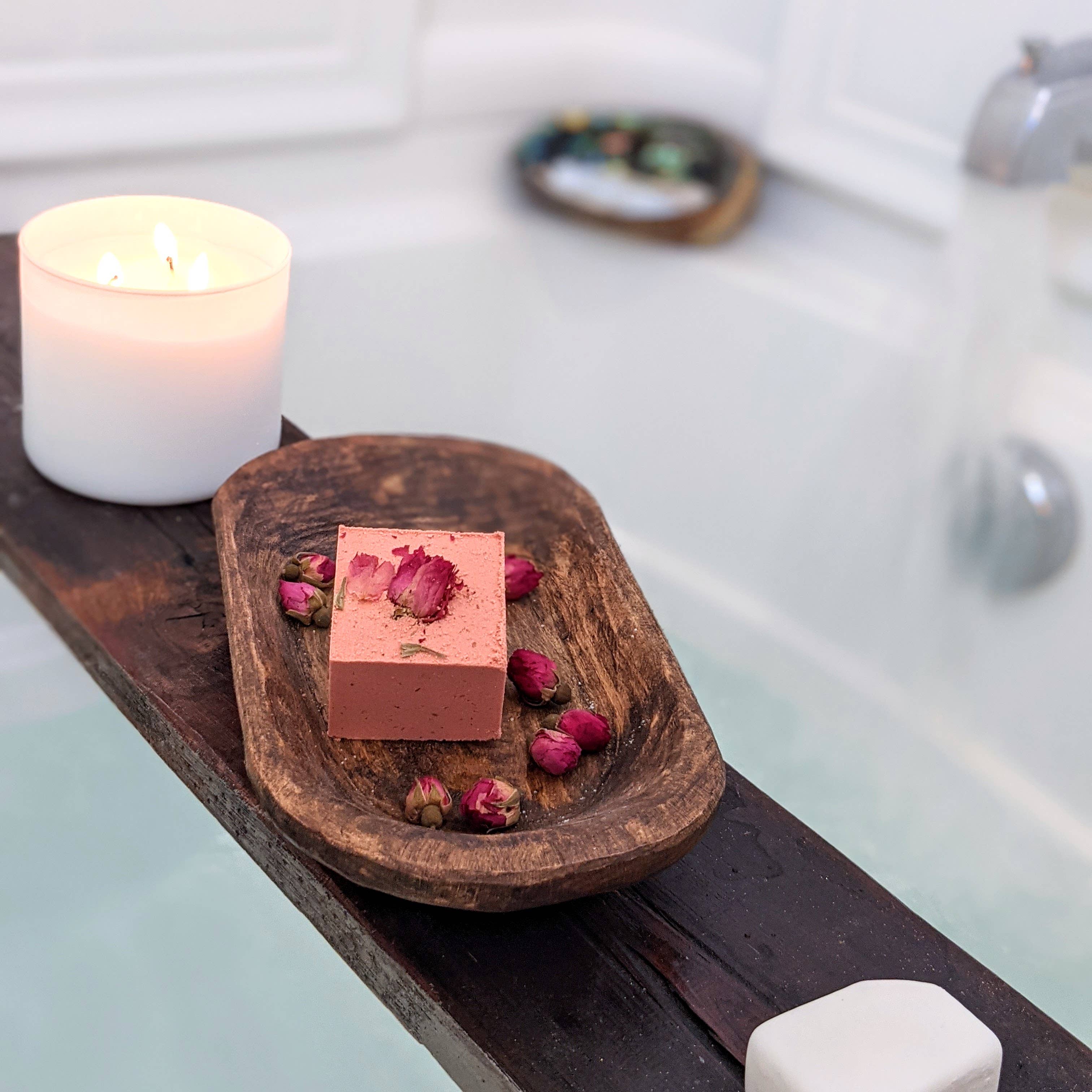 The Good Rub - Wholesale Bath Bomb/Fizz - Herbal-Infused Rose Bath Bomb1