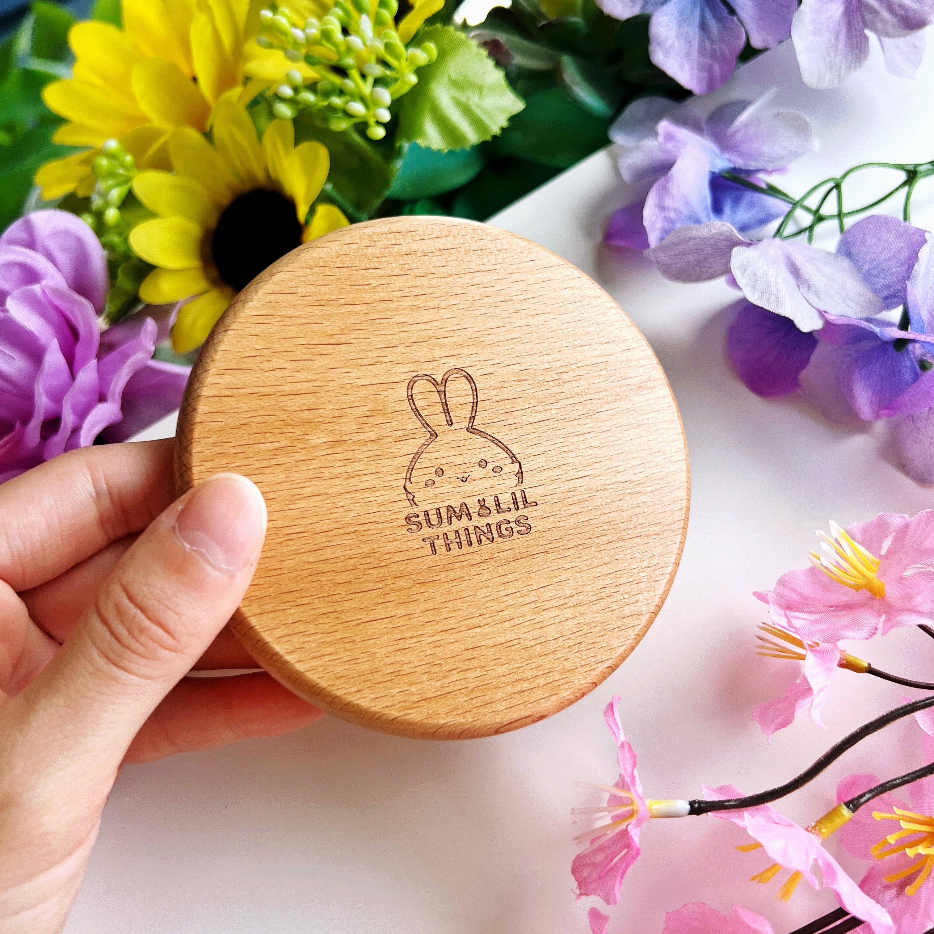 SumLilThings - Wholesale Coasters - Wooden Coaster - Dimsum Steaming Bunny5