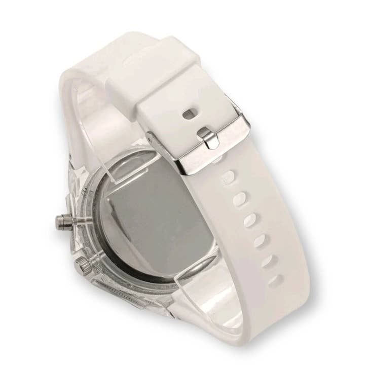 The Bling Barn – Engroshandel Armbåndsur - Dame – Oplysende Jelly Band Ur Blinget Ud
