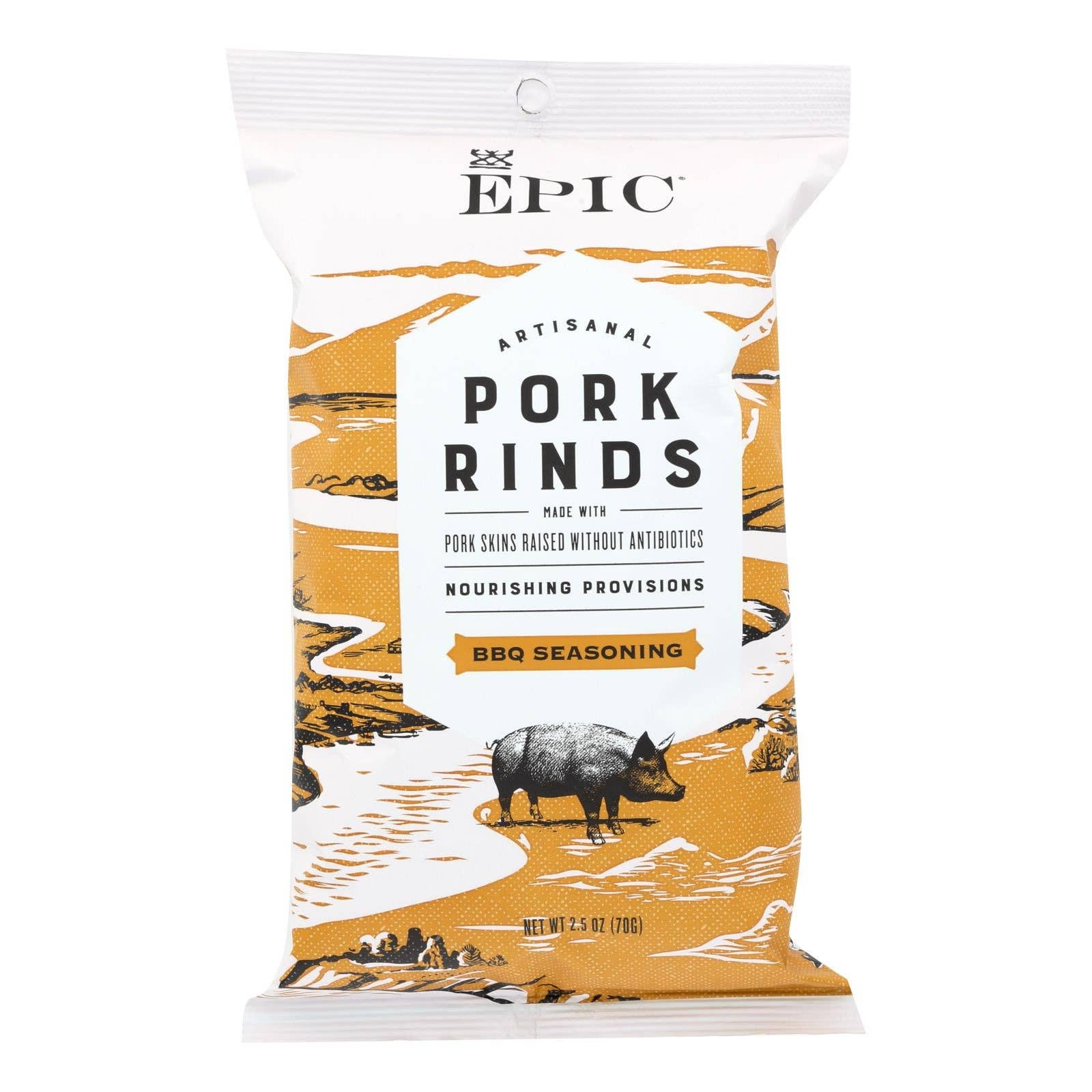 Ware Spark - Wholesale Pork - Epic - Pork Rinds - Texas Bbq Seasoning - Case Of 12 - 2.5 Oz.0