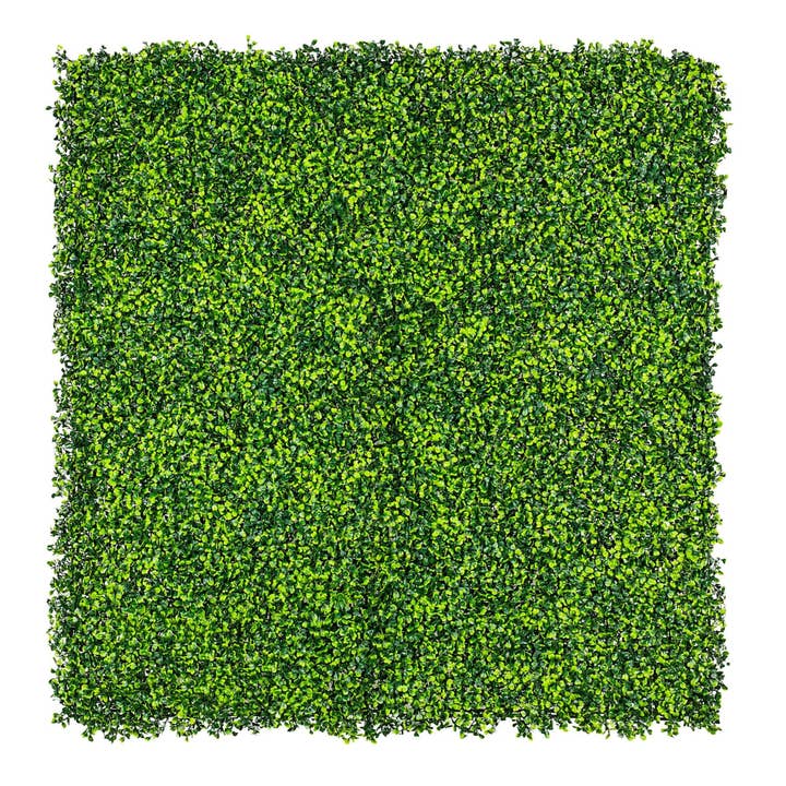Designer Plants - Wholesale Artificial Plant - Artificial Mixed Boxwood Hedge Panel Wall 40" x 40" 11SQ FT Commercial Grade UV Resistant