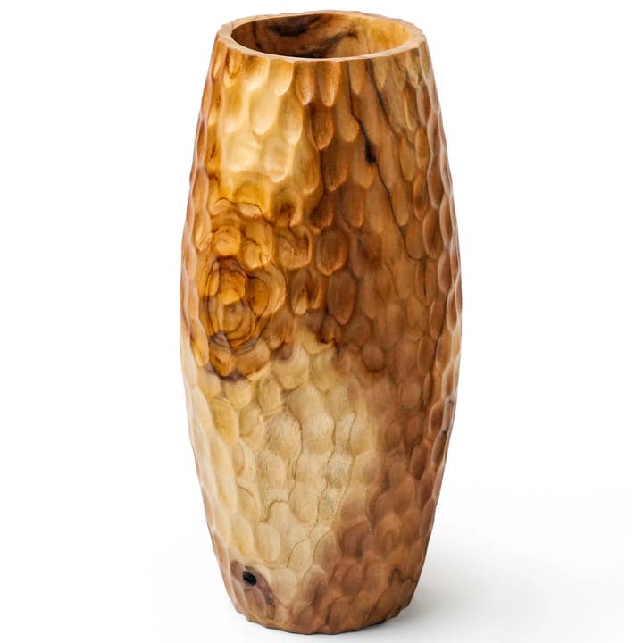 Solid Teak Wood Vase Teak Root Home Decor Flower Vase for wholesale by OMA - Eclectic Home