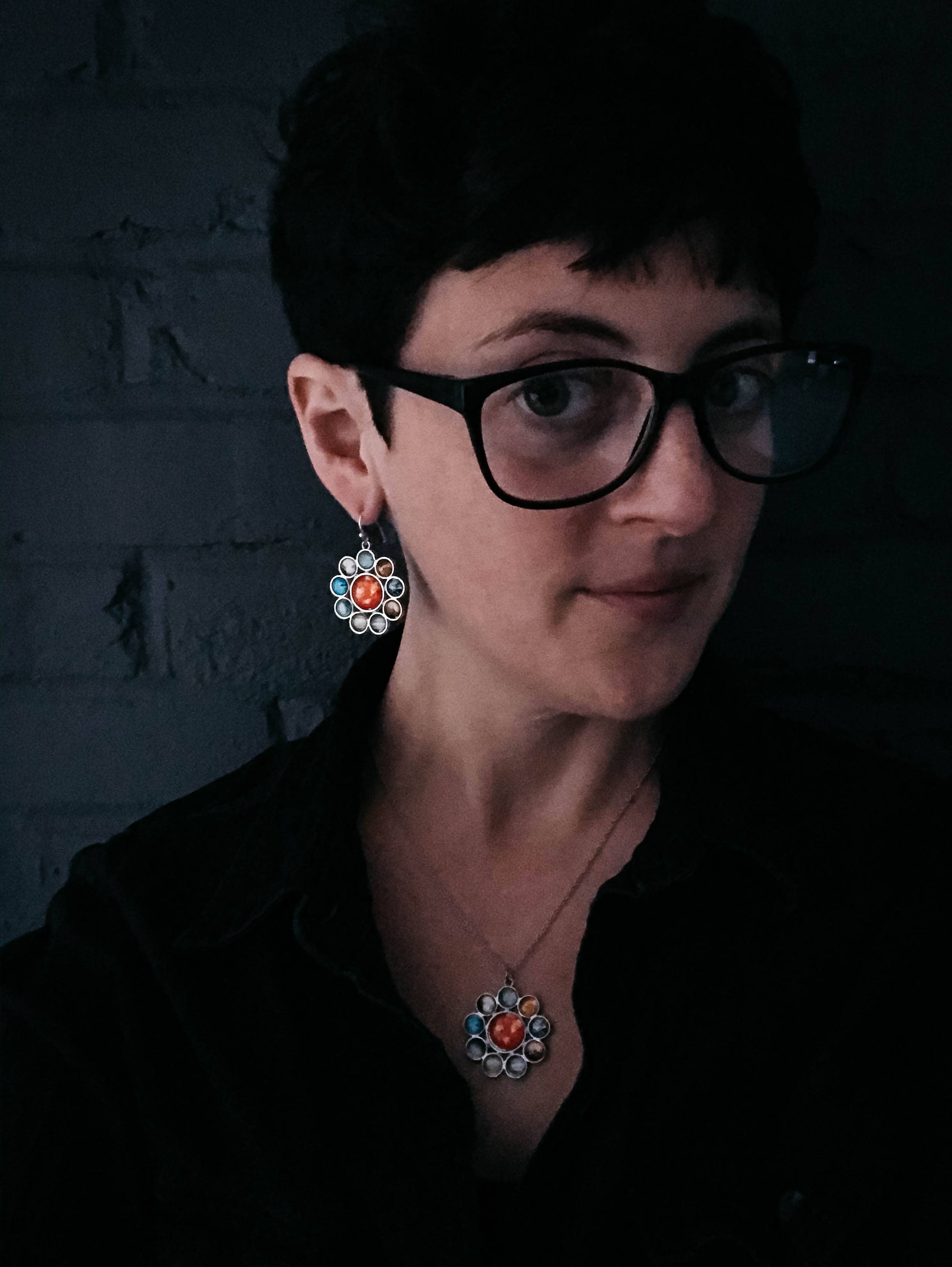 Yugen Handmade - Wholesale Dangle Earrings - Solar System Halo Earrings4