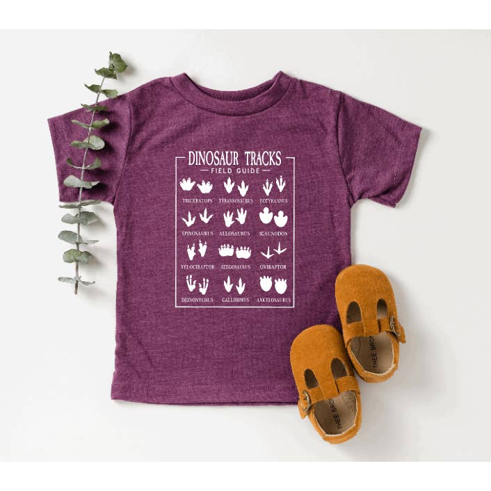 Tron Tron Graphic Wear - Vente T-shirt sérigraphié – enfant - T-shirt graphique Dinosaur Tracks pour tout-petit B143