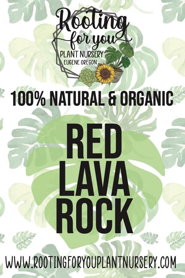 Rooting For You Plant Nursery - Wholesale Planting/Potting Soil - Red Lava Rock Soil Amendment 8oz Volume Resealable Bags Organic - Oregon Licensed Nursery - Measured in 8oz Volume 6x9x3 Bag2
