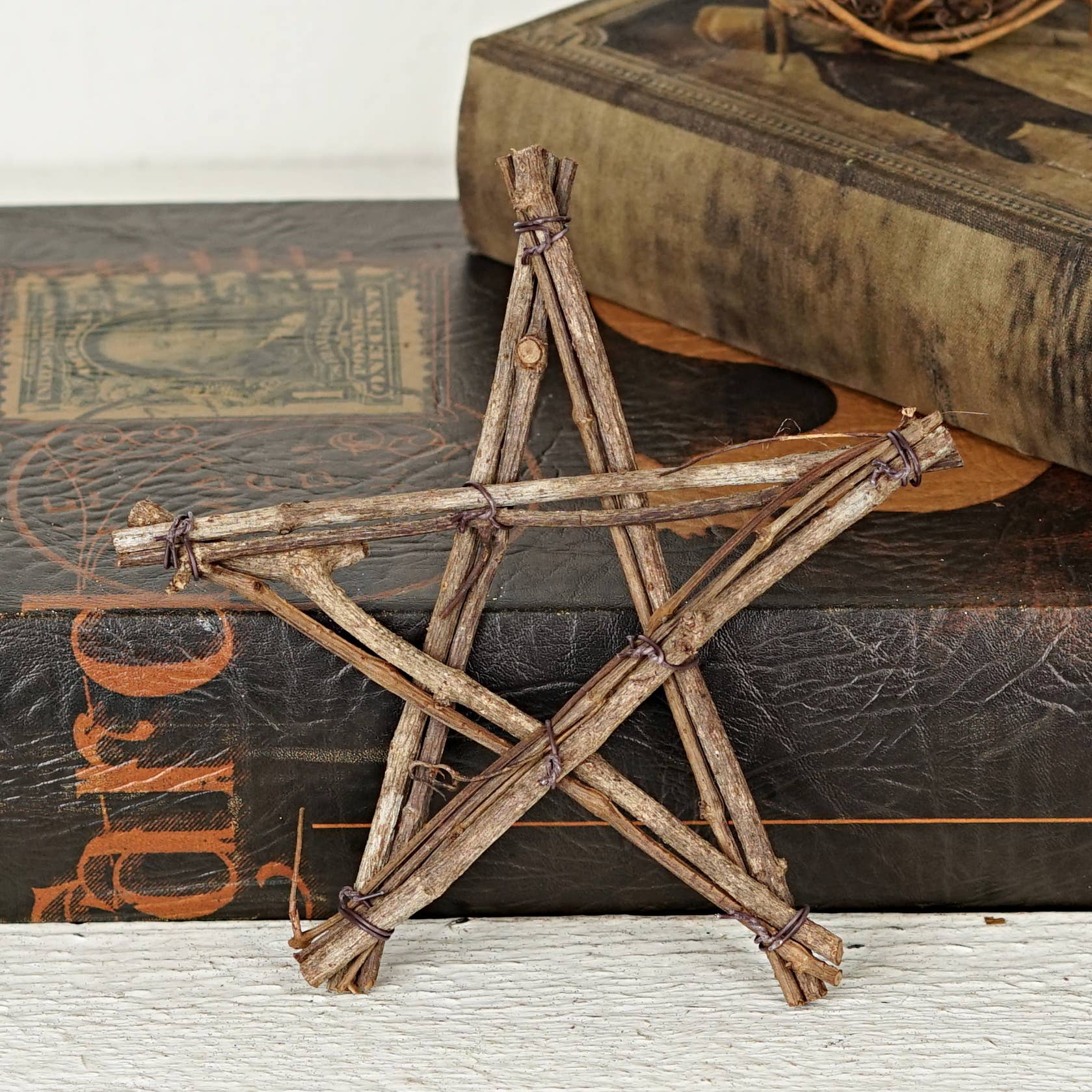 Holiday Depot Inc. - Wholesale Wall Accent - M10106- 6in Rattan Twig Vine Star-2