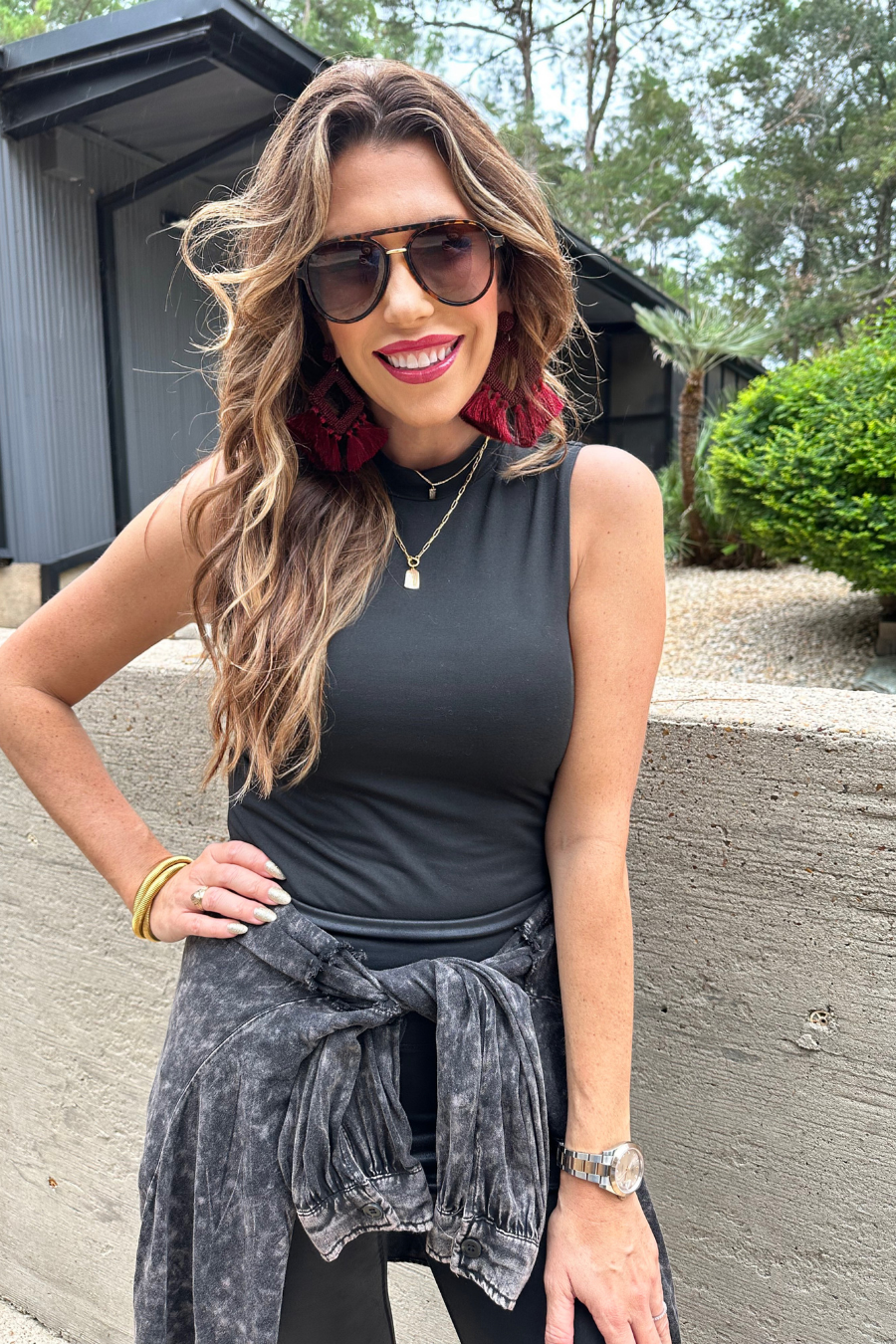 Jess Lea - Wholesale Button Down Shirt - Women's - Dean Button Up Top2