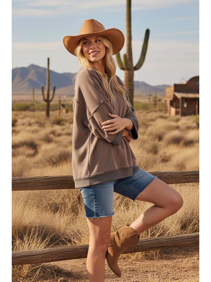 Sewn and Seen - Wholesale Top - Maternity - Mineral-Washed Oversized French Terry Top29