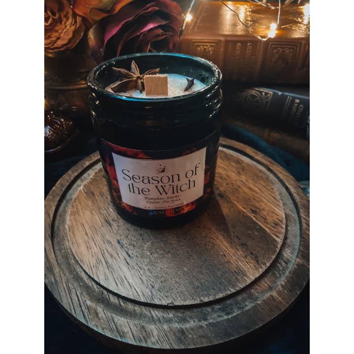 Sacred Lore - Wholesale Jar/Filled Candle - Season Of The Witch Candle, Ritual Candle, Apothecary Jar