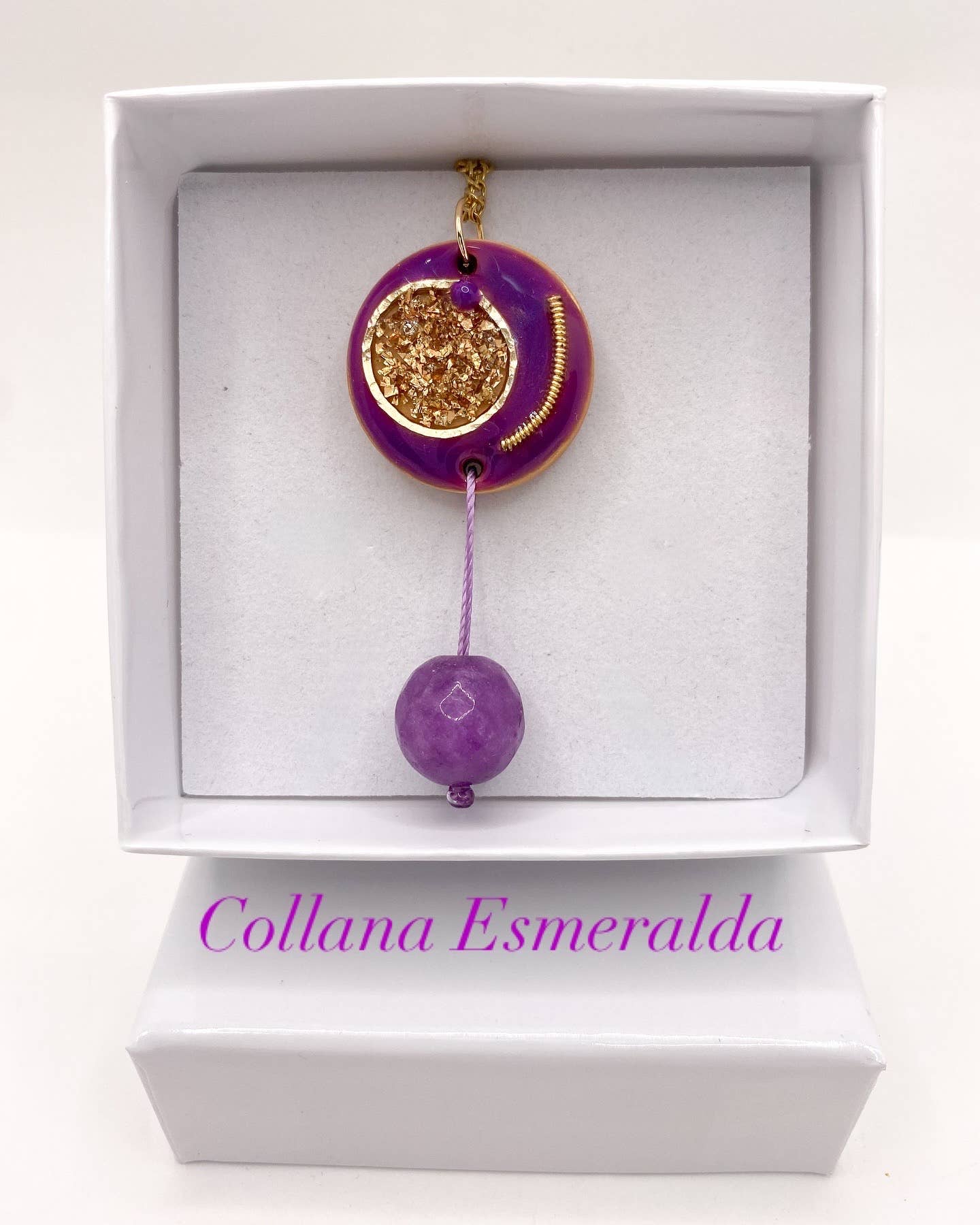 DeliArt - Vendita all'ingrosso Gioielli a scatto - COLLANA ESMERALDA PEZZO UNICO 0