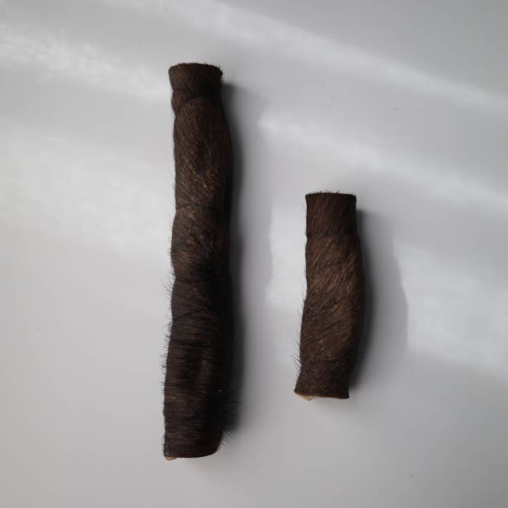 QT Dog, LLC - Wholesale Pet Treats - Dog - Hairy Water Buffalo Cheek Rolls