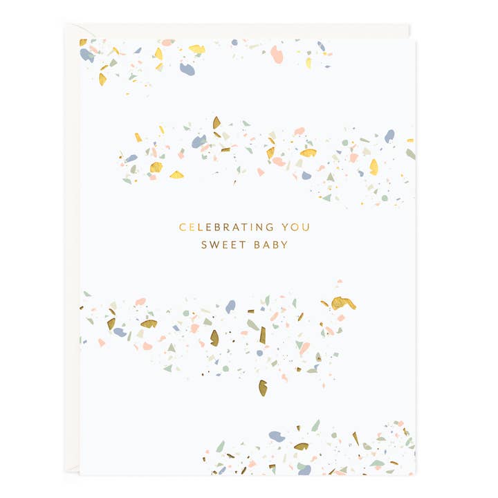 Baby Confetti Card for wholesale by Ramona & Ruth