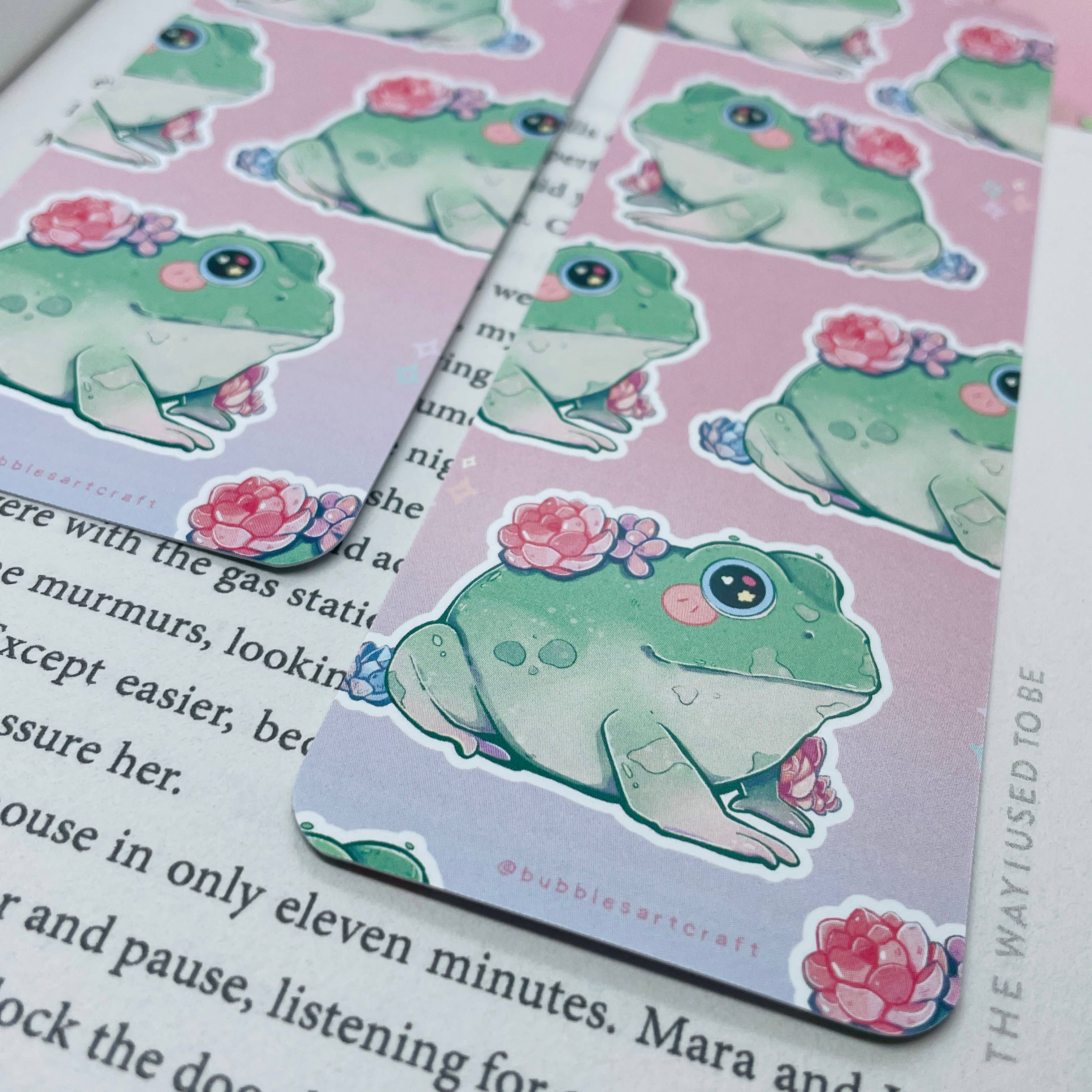 BubblesArtCraft - Vendita all'ingrosso Segnalibro - Segnalibro a forma di rana succulenta | kawaii | Segnalibro carino |2