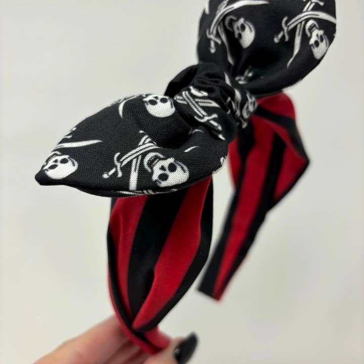 Bella Notte & Co - Wholesale Fashion Headband - Women's - Yo Ho Pirates Gasparilla Bow Headband5