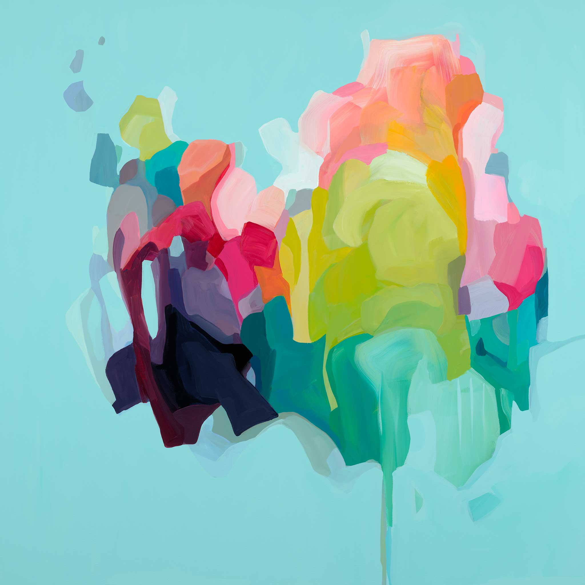 Susannah Bleasby Art - Wholesale Art Print - Aqua Abstract Art | Abstract Painting | Fine Art Print2