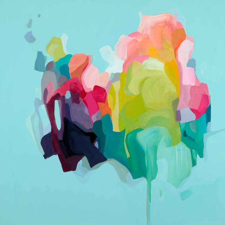Susannah Bleasby Art - Wholesale Art Print - Aqua Abstract Art | Abstract Painting | Fine Art Print2