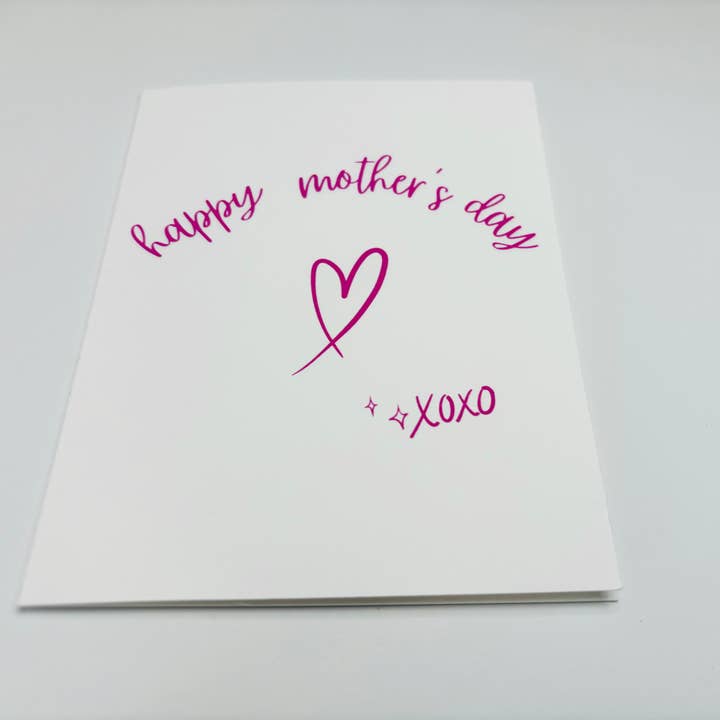 Mother's Day Card - Pink Heart for wholesale by Woohoo! Stationery