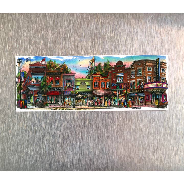 Calamita da Frigo Danforth Avenue #1 per la vendita all'ingrosso da parte di Totally Toronto Art/Sassy City Studio