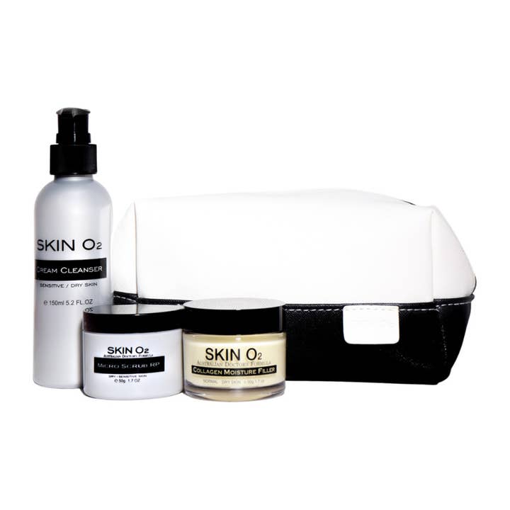 Skin O2 - Wholesale Facial-care set/kit - Dry / Sensitive Skincare 3-Step Trio Set1