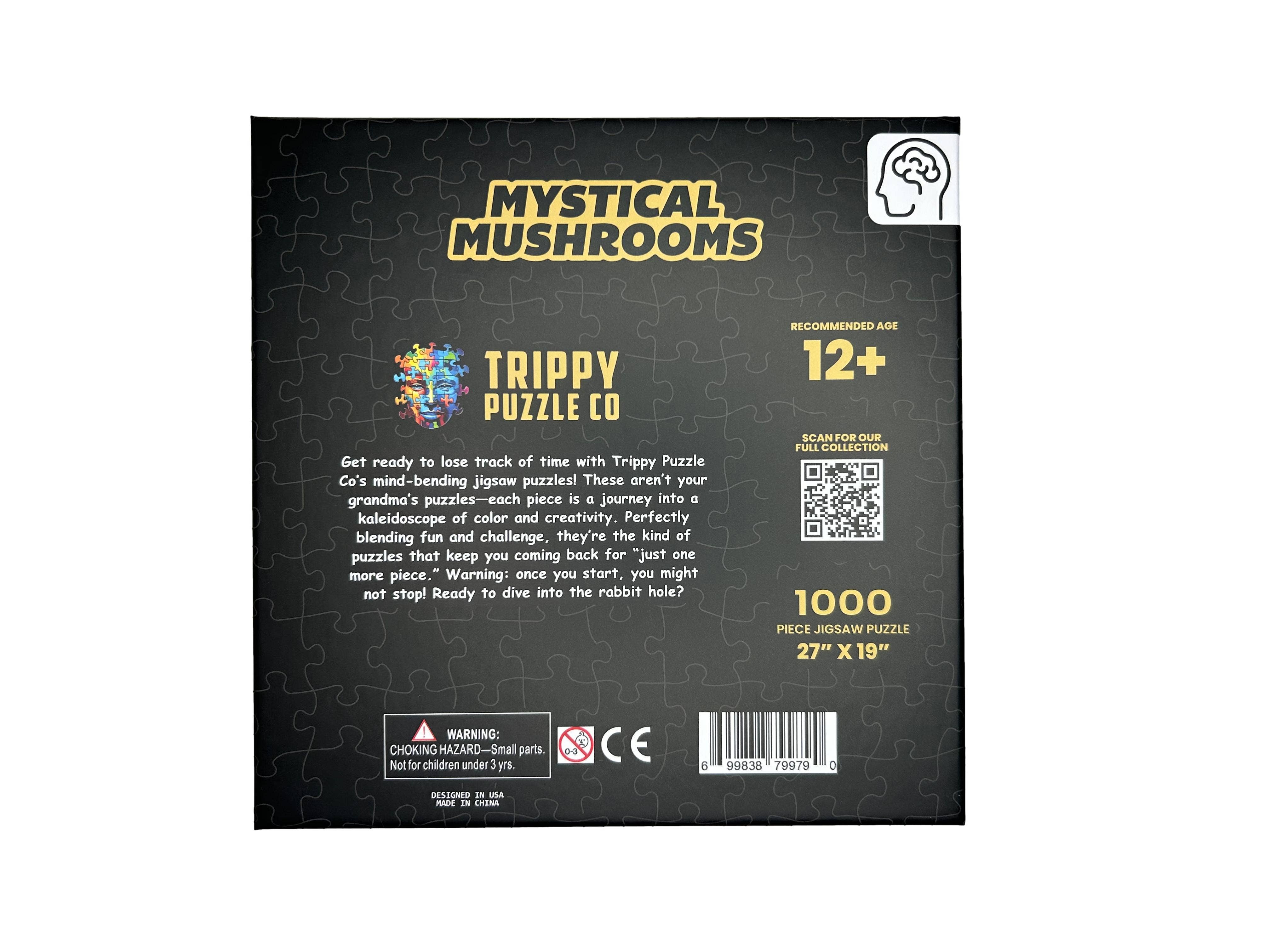 Trippy Puzzle Co - Wholesale Puzzle - Adult - Mystical Mushrooms Adult Classic Jigsaw Puzzle 1000PC3