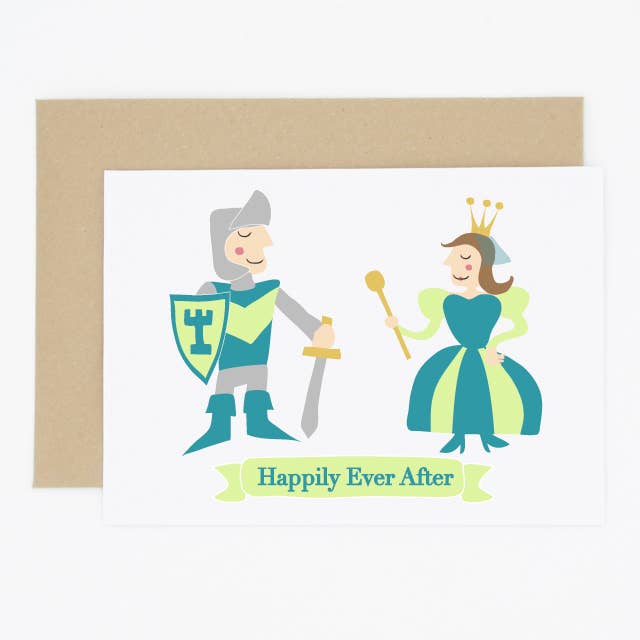 Fairy Tale Happily Ever After Wedding Card for wholesale by Madame Annie et Fils