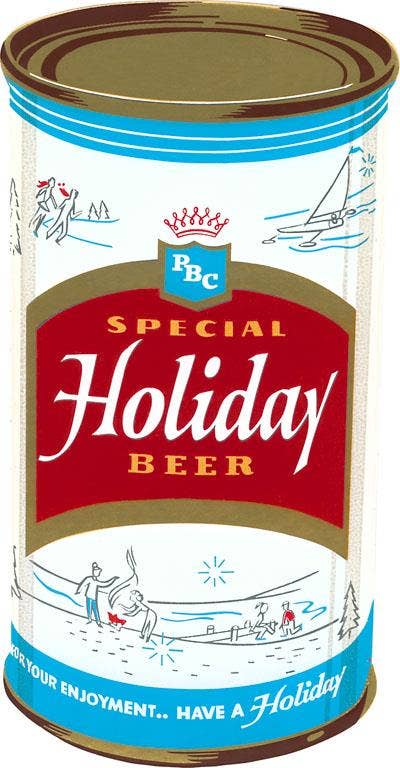 Found Image Press - Wholesale Stationery/Notecard Set - Greeting Card BV-206 Special Holiday Beer0