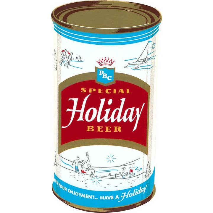 Found Image Press - Wholesale Stationery/Notecard Set - Greeting Card BV-206 Special Holiday Beer