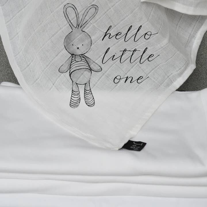 Hello Little One Muslin for wholesale by Jola Designs
