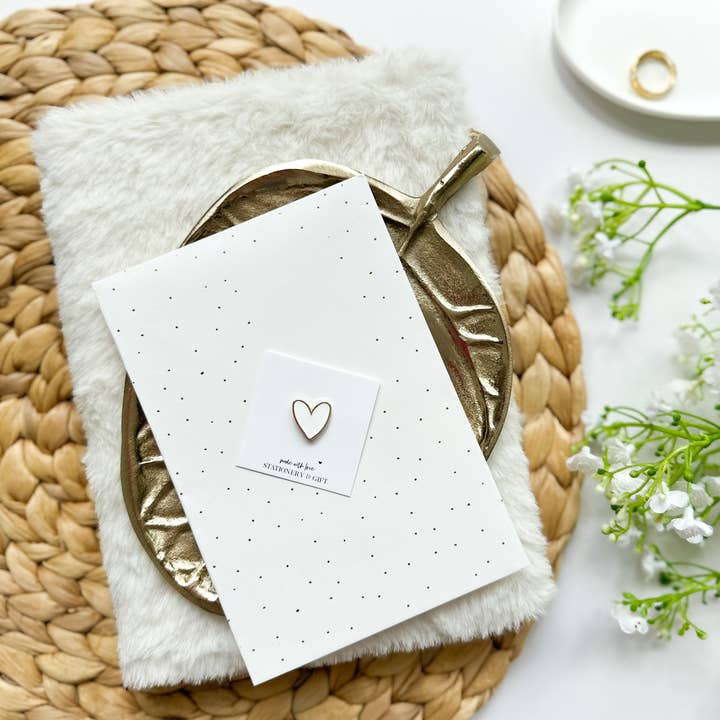 Pin | Mini Hartje | Wit  for wholesale by STATIONERY & GIFT