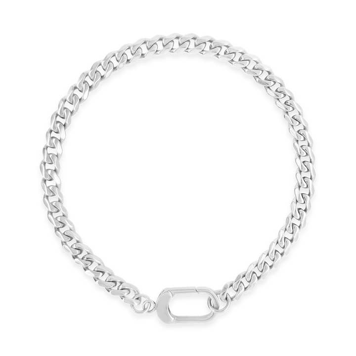Mi Tesoro - Nautical Clasp Chain Bracelet Silver for wholesale by Mi Tesoro Jewelry, by Dune Jewelry & Co.
