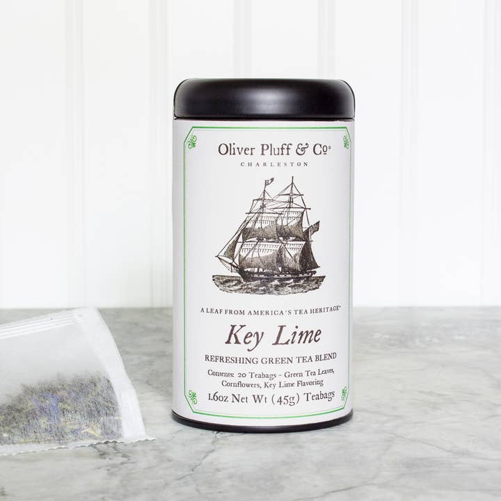 Oliver Pluff & Company - Wholesale Tea Bags - Key Lime - 20 Teabags in Signature Tea Tin