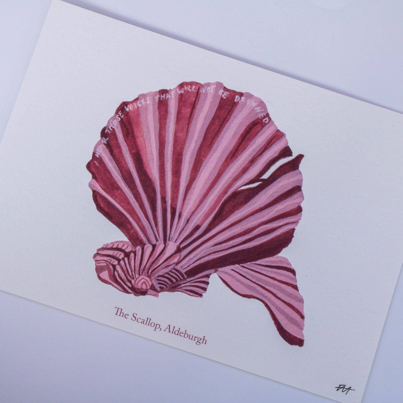 Emma Holmes Art - Wholesale Art Print - The Scallop, Aldeburgh – A5 Art Print6