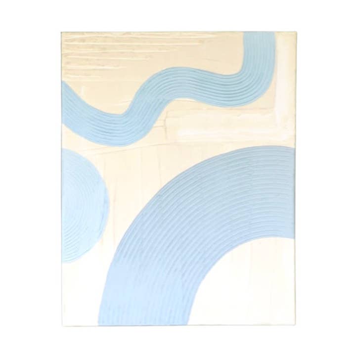 "Cool Blues" // 16" x 20" for wholesale by Seneca Avenue Arts