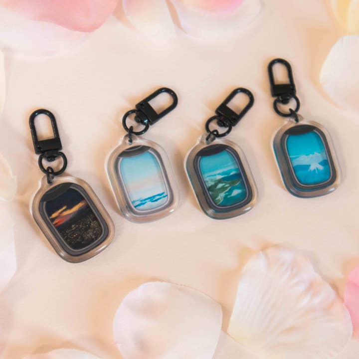 Plane Views Keychains for wholesale by JYK Doodles