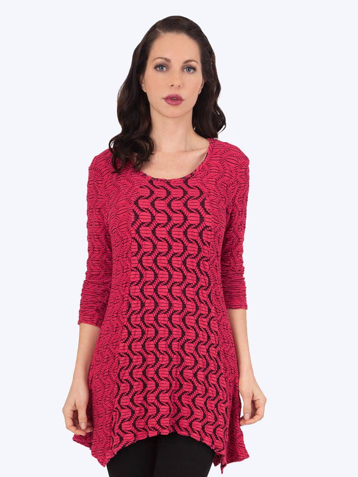 Tianello Innu Jacquardtunika „Aston“ aus Jacquardstrick — Endverkauf für den Großhandel von Tianello