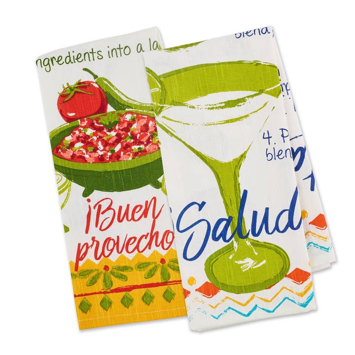 Design Imports - Wholesale Tea Towel - Verano De Fiesta Recipe Printed Dishtowels