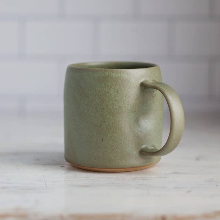 Gravesco Pottery – wholesale Coffee mug – Smooth Handmade Pottery Mug | Sage Green