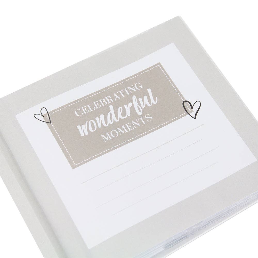 Happy Homewares – wholesale Photo album – Modern Special Memories Photo Album with Gold Foil Text - Holds 80 4x6 Pictures1