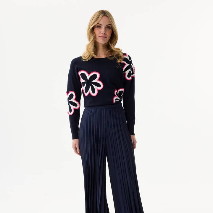 Plisserade, flytande byxor för wholesale av leo & ugo