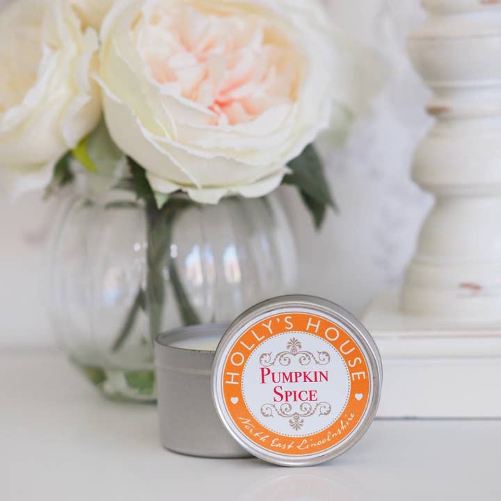 Vela de Abóbora Spice 100ml Lata por atacado de Holly's House UK