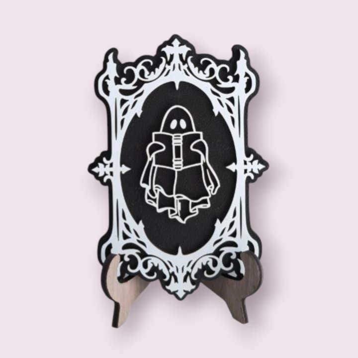 Læsning Ghostie 2024 Udgave Uhyggelig Samling Bogreol Skilt for engroshandel hos Quill & Cauldron