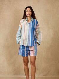 Baumwollhemd, gestreift für den Großhandel von SOGGO