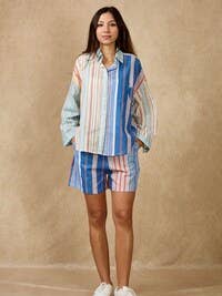 Gestreifte Baumwollshorts für den Großhandel von SOGGO