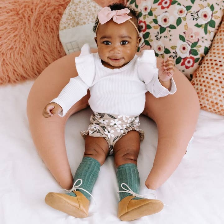 Piper Finn - Wholesale Flats/Loafers - Kids - Natural - Lace-Up Mary Jane - Soft Sole4