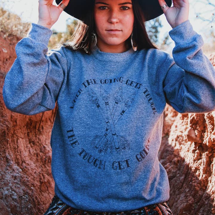 The Coyote Cowgirl - Vendita all'ingrosso Felpa stampata - Donna - Ottenere duro - Bulk-122A2