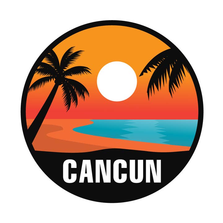 Autocollant Cancun pour la vente par MOJA