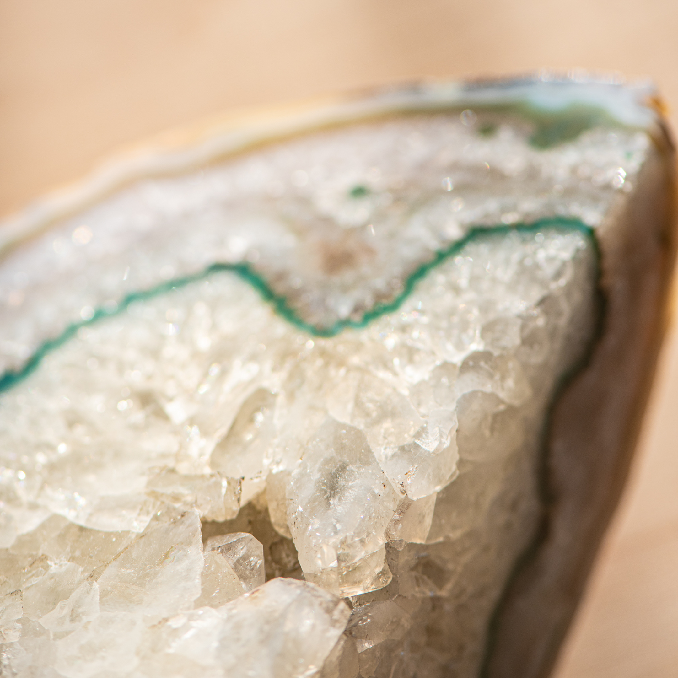 GeoCentral - Wholesale Bookend - Green Agate Bookends - Crafted in Brazil8