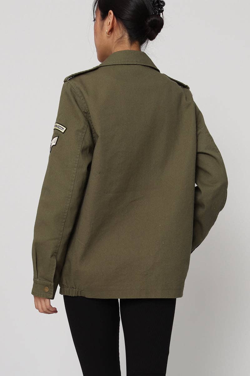 SOFTY - Wholesale Jas - Dames - Peace militaire jas2