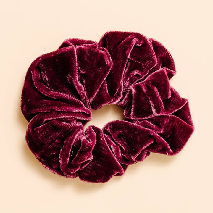 Midi Elástico de Veludo Ameixa por atacado de Little Poppy Co