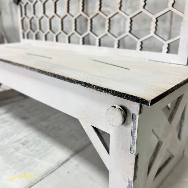 Rustic Home Co LLC - Wholesale Doe-het-zelf-knutselset - Bench Barn-displayset3